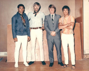 Mike Stone, James Coburn, Chuck Norris, Bruce Lee